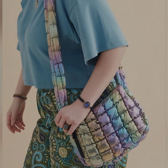 EARTHBOUND Blue, Purple, & Geen Shoulder Bag - Picture 2 of 3